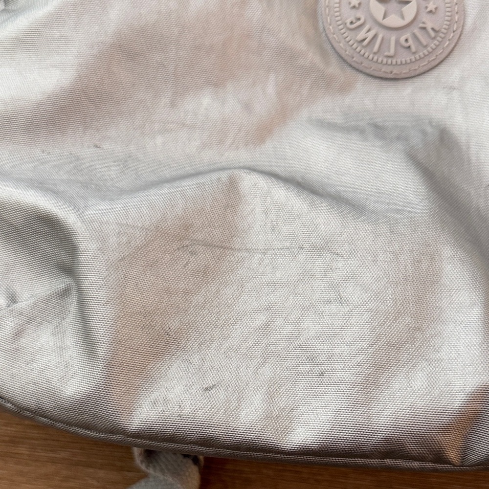 Kipling Metallic Silver Backpack - Picture 13 of 16